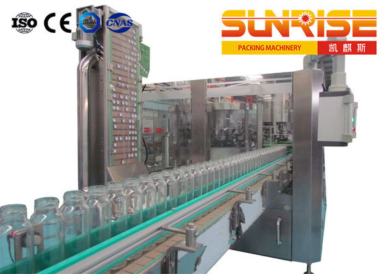 500ml Glass Bottle Fruit Juice Filling Machine 22000BPH 4 In 1