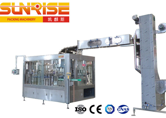 24 Flushing Heads Water Injection Machine , PET Bottled Water Line
