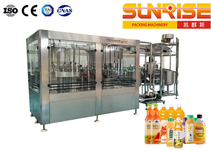 4000 BPH Apple Fruit Juice Filling Machine With Plastic Screw Cap