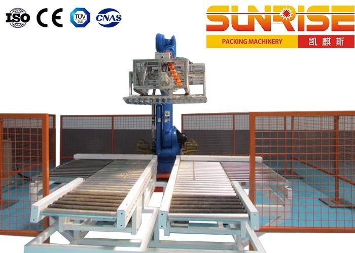 Fully Automatic Robot Palletizing System For Beer Production Line