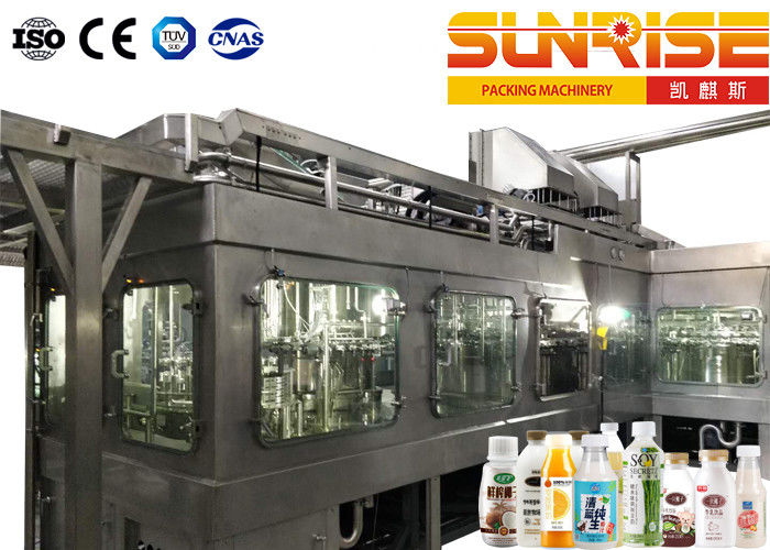 250ml Aseptic Filling Line , Tea Bottle Aseptic Cold Filling Machine