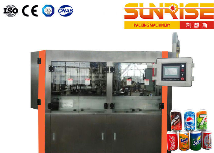 80 Cans/Min Beer Canning Machine , SUNRISE Soda Can Filling Machine