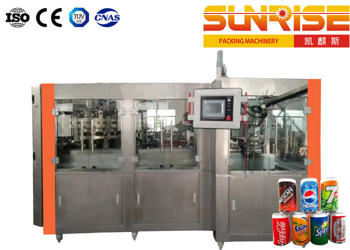 Carbonated Drinks Aluminum Can Filling Machine 500 Cans Minute